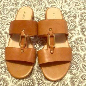 Brown Aldo Slides